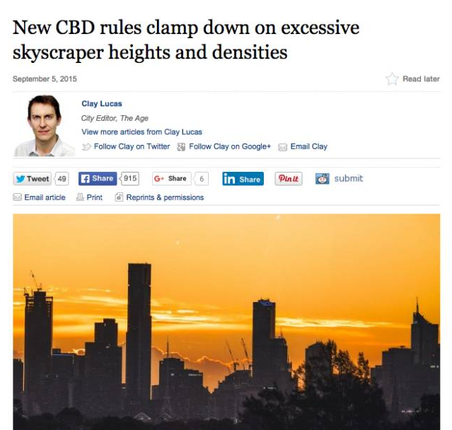 墨尔本City24层楼以上的公寓，每一套都将成为绝版！