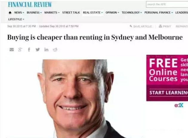 有数据有真相，澳洲买房比租房更划算！ 