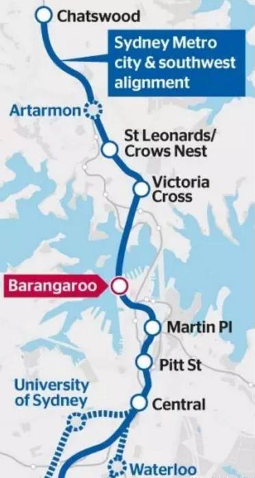 悉尼大学输了！ 悉尼地铁线新车站将建在Waterloo而不是悉大！ 